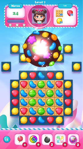 Candy Bomb - Match 3 &Sweet Candy - Gameplay image of android game