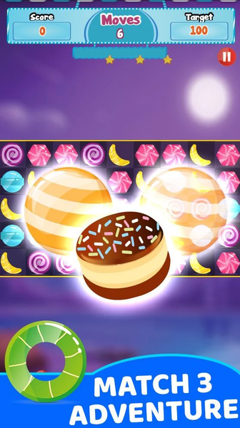 Sweet Candy Bomb Space - Gameplay image of android game