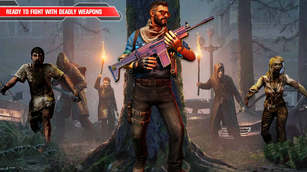 FPS Zombie Shooting Mission ۳D - عکس بازی موبایلی اندروید