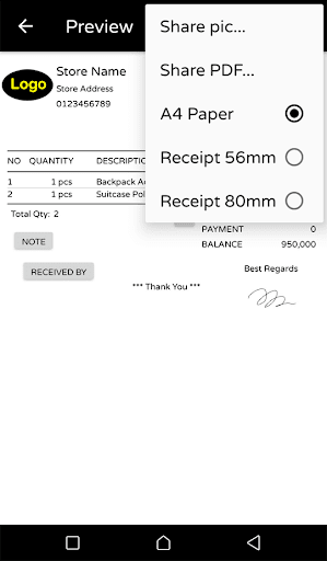 e-Nota - Image screenshot of android app