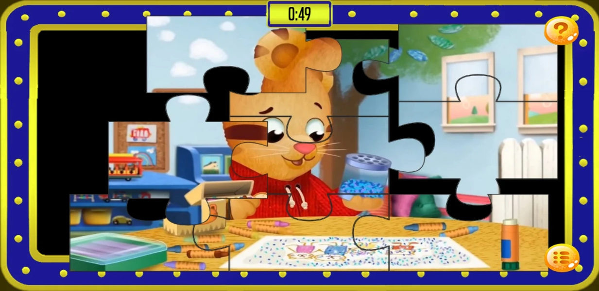 Dani the tiger Jigsaw puzzle - Gameplay image of android game