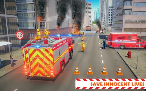 Firefighter Truck Simulator ۳D: Rescue Emergency - عکس بازی موبایلی اندروید