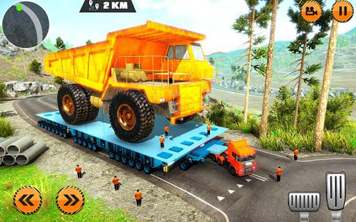 Heavy Cargo Trailer Truck Simulator 2019: Oversize - Gameplay image of android game