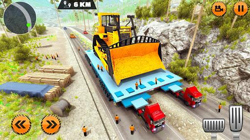 Heavy Cargo Trailer Truck Simulator 2019: Oversize - Gameplay image of android game