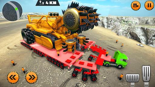 Heavy Cargo Trailer Truck Simulator 2019: Oversize - Gameplay image of android game