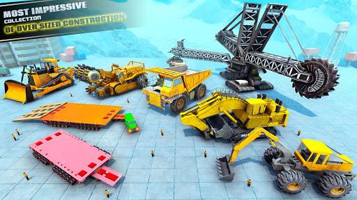 Heavy Cargo Trailer Truck Simulator 2019: Oversize - Gameplay image of android game