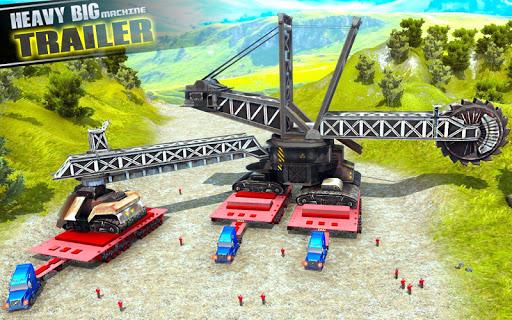 Heavy Cargo Trailer Truck Simulator 2019: Oversize - Gameplay image of android game