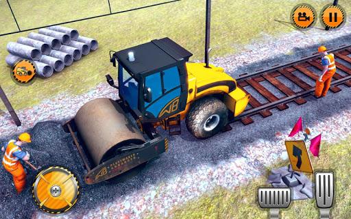 Indian Train Track Construction: Train Games 2019 - Gameplay image of android game