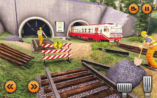 Indian Train Track Construction: Train Games 2019 - Gameplay image of android game