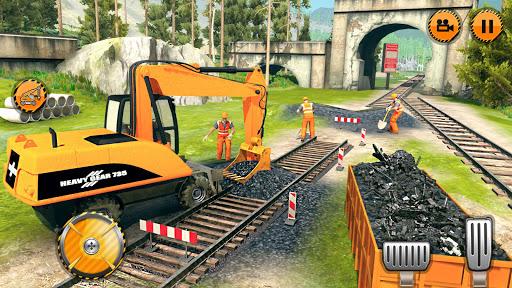 Indian Train Track Construction: Train Games 2019 - Gameplay image of android game