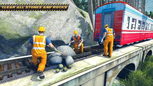 Indian Train Track Construction: Train Games 2019 - Gameplay image of android game