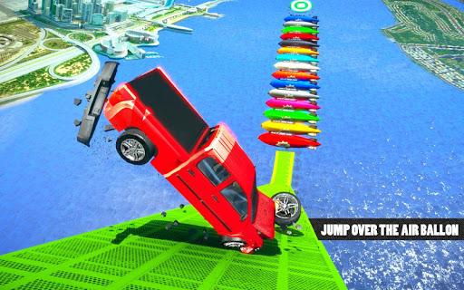 Mega Ramp Stunt Car Jump Over The Boats - Gameplay image of android game