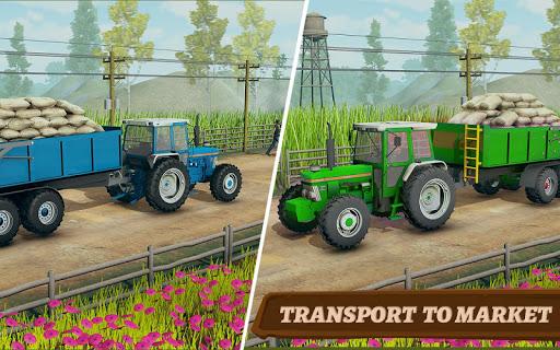 Real Tractor Farming Simulator 2019 - Gameplay image of android game