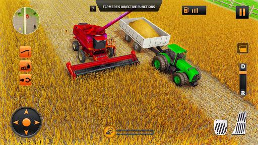 Real Tractor Farming Simulator 2019 - Gameplay image of android game