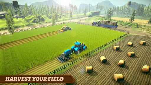 Real Tractor Farming Simulator 2019 - Gameplay image of android game