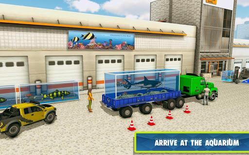 Sea Animals Transport Truck Simulator 2019 - Gameplay image of android game