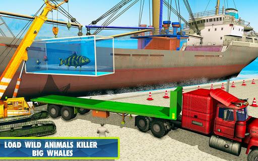 Sea Animals Transport Truck Simulator 2019 - Gameplay image of android game