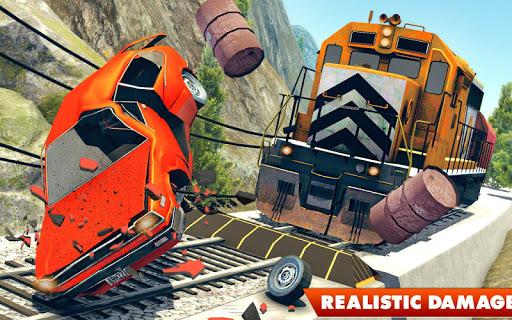 Train Vs Car Crash: Racing Games 2019 - Gameplay image of android game