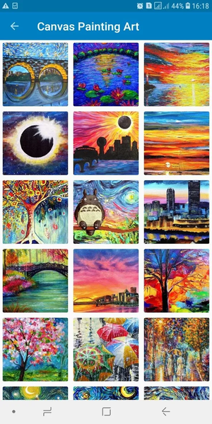 Canvas Painting Art Ideas - عکس برنامه موبایلی اندروید
