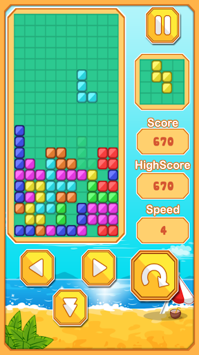 Classic Block Falling - Gameplay image of android game