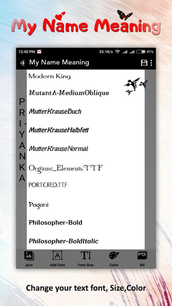 My Name Meaning - عکس برنامه موبایلی اندروید