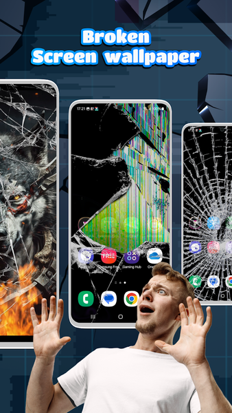 Broken Screen: Funny Pranks - عکس برنامه موبایلی اندروید