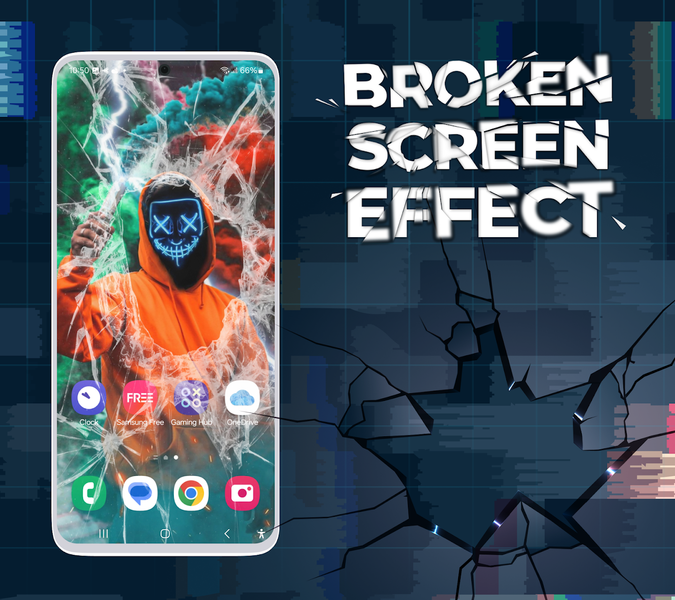 Broken Screen: Funny Pranks - عکس برنامه موبایلی اندروید
