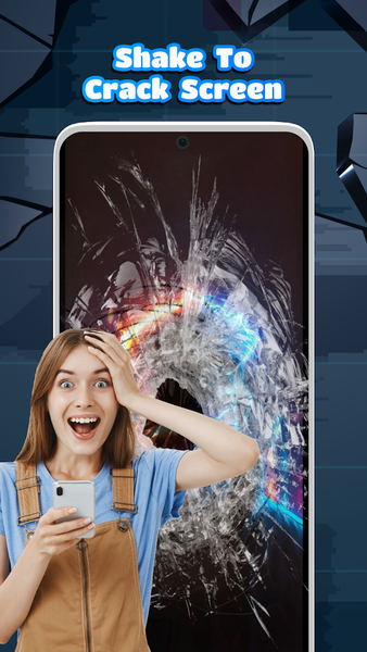 Broken Screen: Funny Pranks - Image screenshot of android app