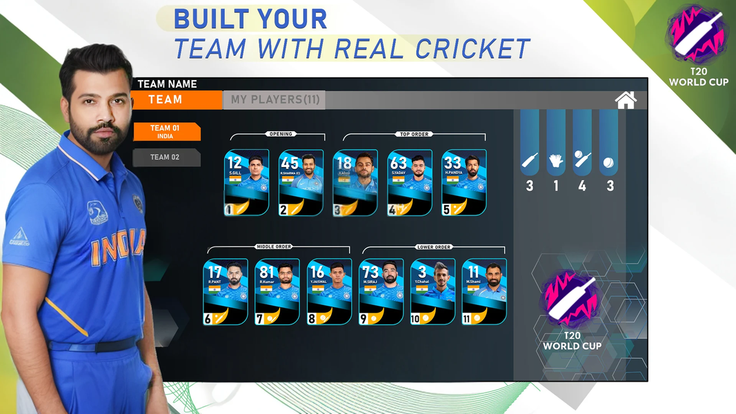 Cricket Game ۳D: Bat Ball Game - عکس بازی موبایلی اندروید