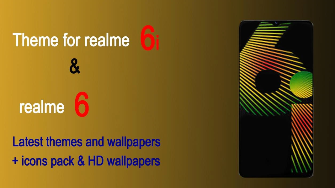 Theme for realme ۶i & realme ۶ - عکس برنامه موبایلی اندروید