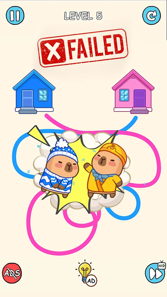 Capybara Rush: Draw To Home - عکس بازی موبایلی اندروید