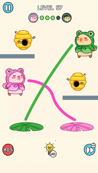 Capybara Rush: Draw To Home - عکس بازی موبایلی اندروید