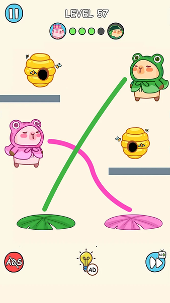 Capybara Rush: Draw To Home - عکس بازی موبایلی اندروید