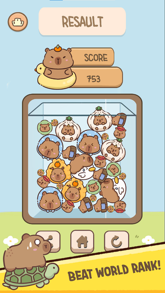 Capybara Merge - Gameplay image of android game