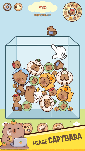 Capybara Merge - Gameplay image of android game