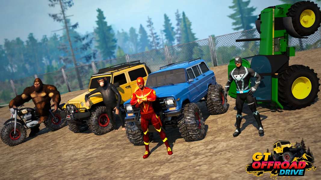 Offroad Mud Truck Driving Game - Gameplay image of android game