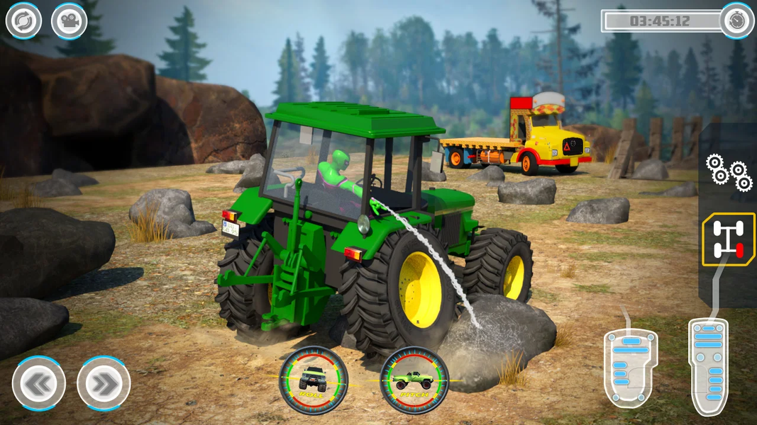 Offroad Mud Truck Driving Game - Gameplay image of android game
