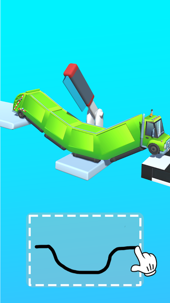 Car Bridge 3D: Draw to Save - Gameplay image of android game
