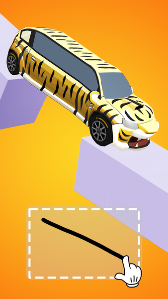 Car Bridge 3D: Draw to Save - Gameplay image of android game