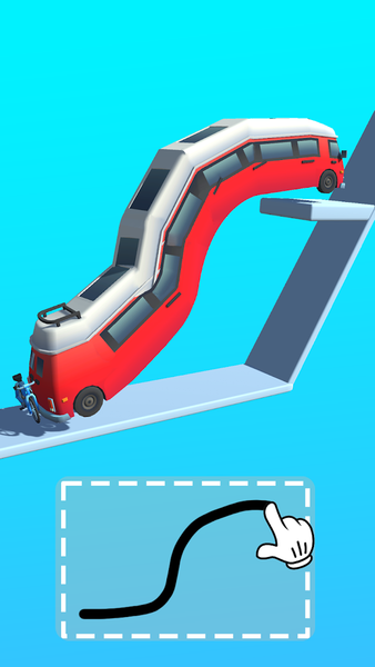 Car Bridge 3D: Draw to Save - Gameplay image of android game