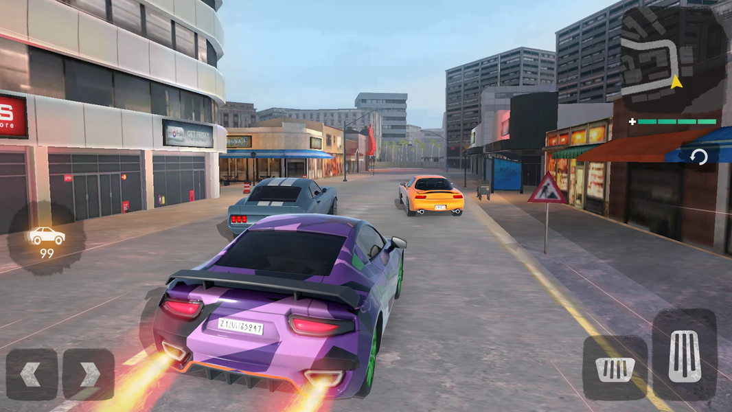 Car Chase 3D - racing getaway - Gameplay image of android game