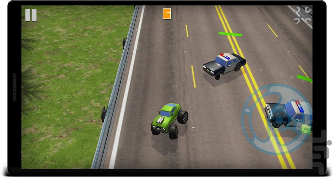 تعقیب پلیس ( ماشین سواری ) - عکس بازی موبایلی اندروید