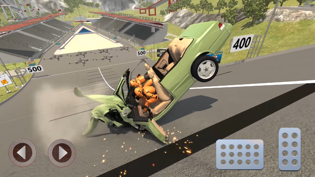Car Crash Accident Destruction - Gameplay image of android game