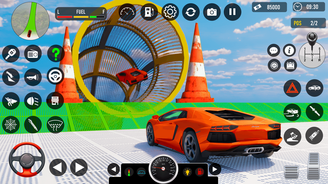 Mega Rampa Car Stunt Master - Gameplay image of android game