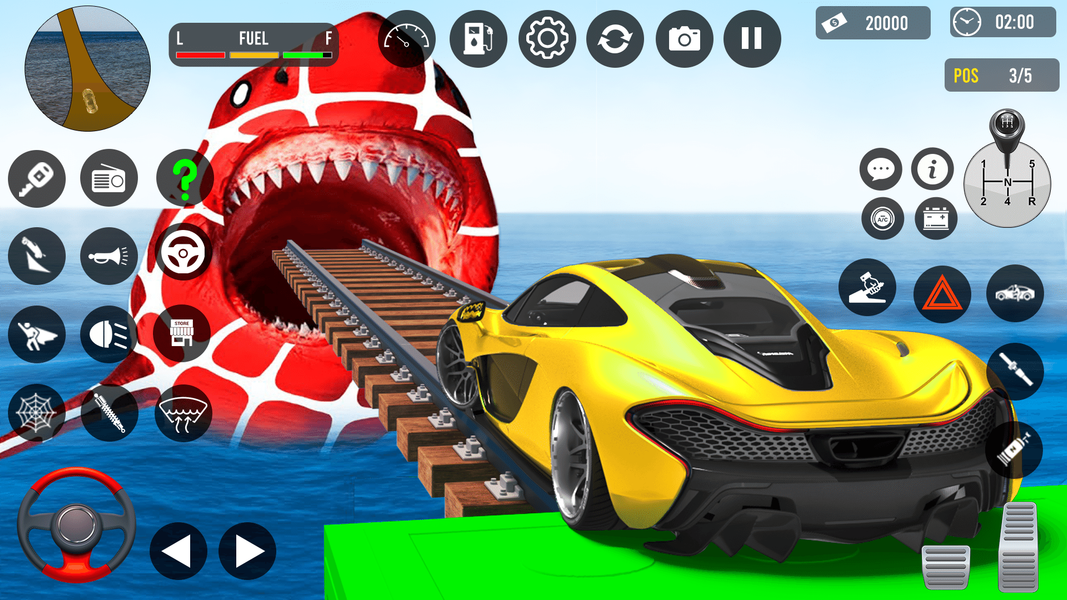 Mega Rampa Car Stunt Master - Gameplay image of android game