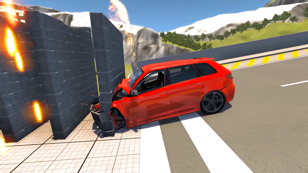 Beam drive car crash test - Gameplay image of android game