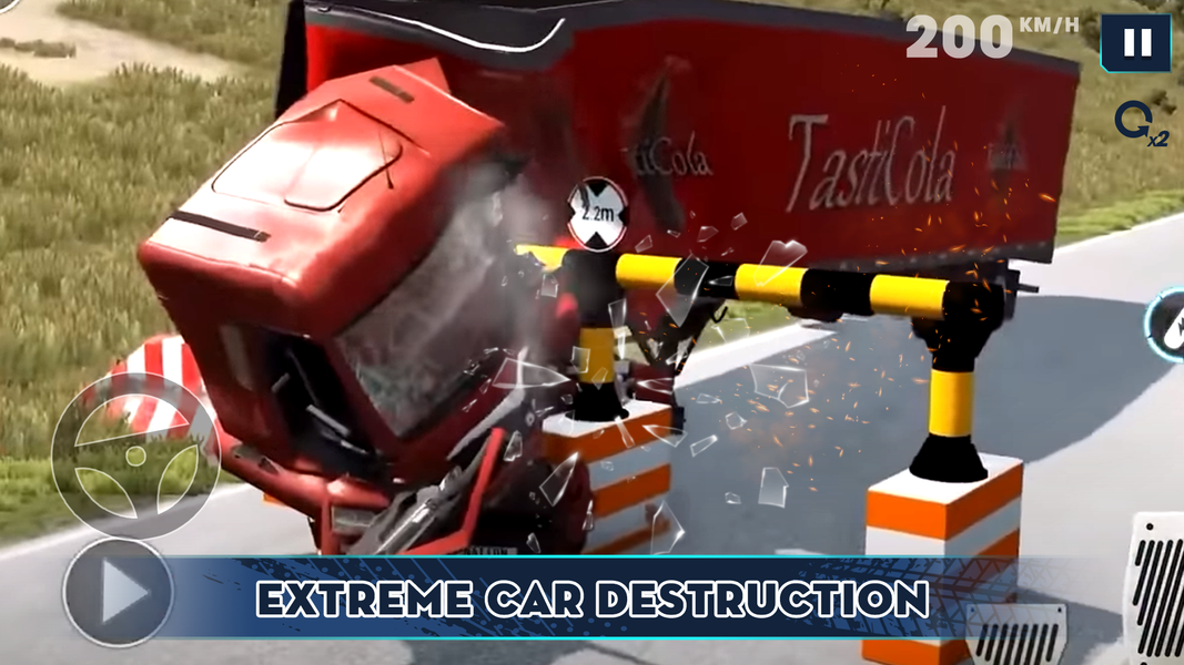 Car Crash Simulation 3D Games - Gameplay image of android game