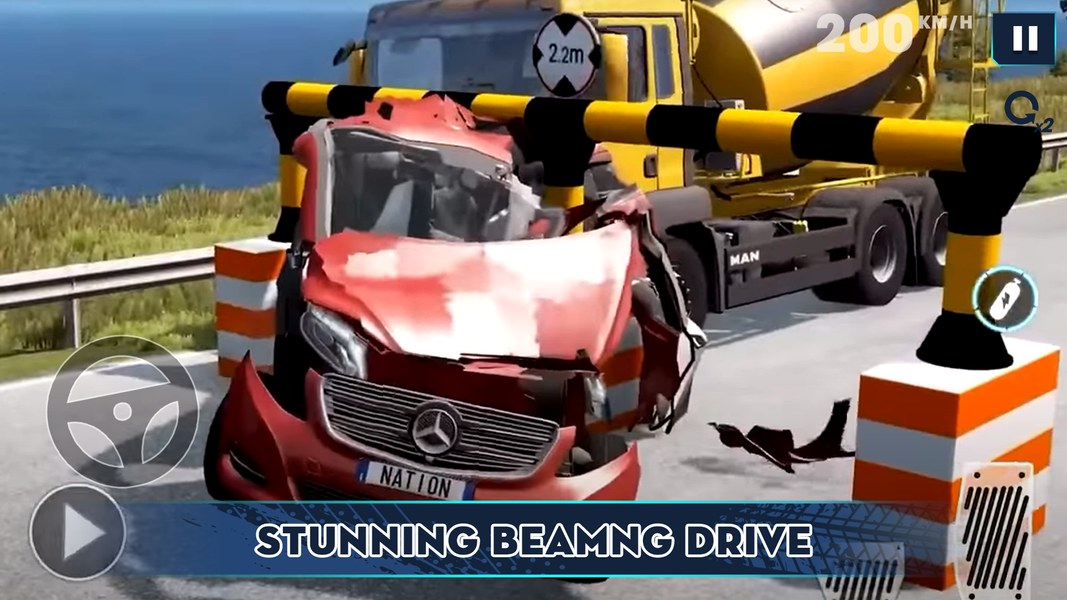 Car Crash Simulation 3D Games - Gameplay image of android game