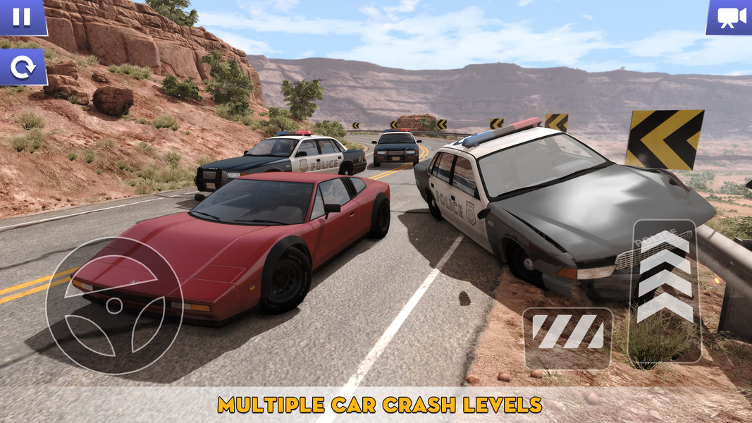 Car Crash Simulation 3D Games - Gameplay image of android game