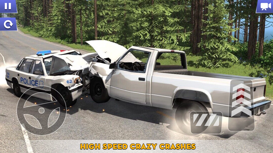 Car Crash Simulation 3D Games - Gameplay image of android game